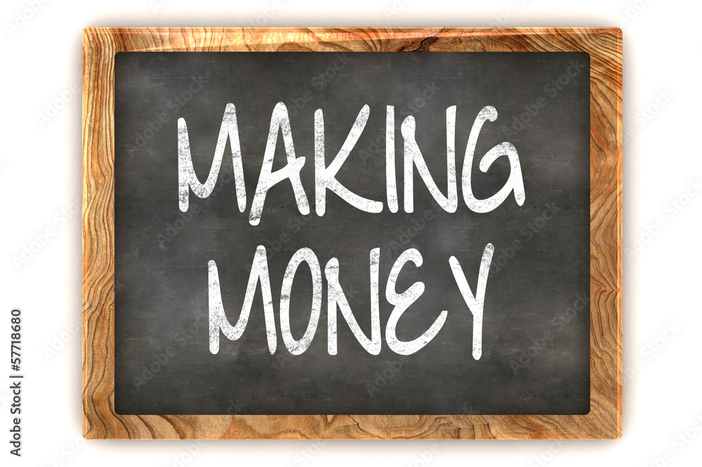 Fototapeta premium Blackboard Making Money