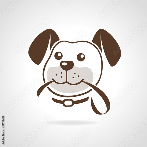 dog with leash