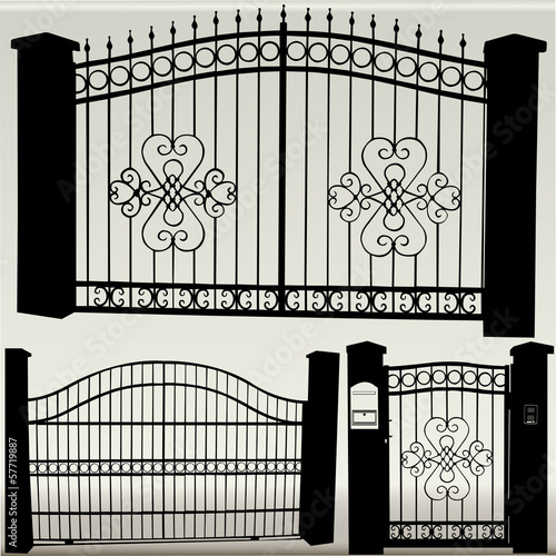 iron gates - vector
