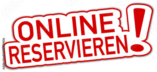 Online Reservieren Sticker #131028-svg02