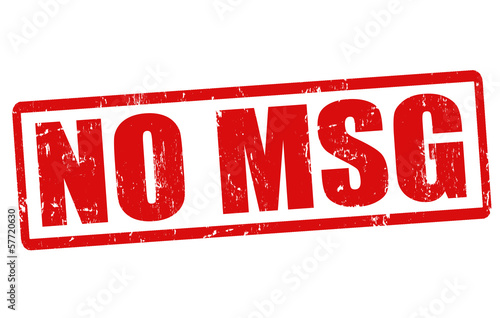 No MSG stamp