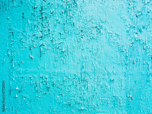 Blue paint background grungy cracked and chipping
