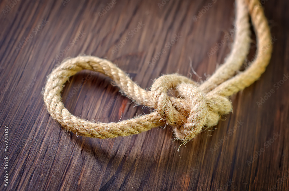 Obraz premium rope on wooden backgrounds