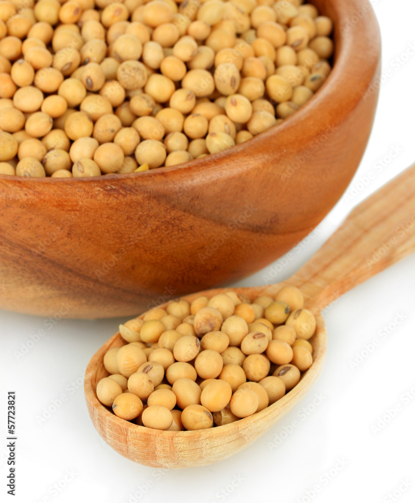 Soy beans isolated on white Soy beans isolated on white