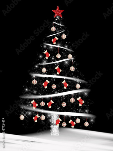 Photography baseball Christmas tree