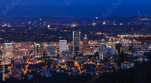 Portland Oregon  USA Fireworks.