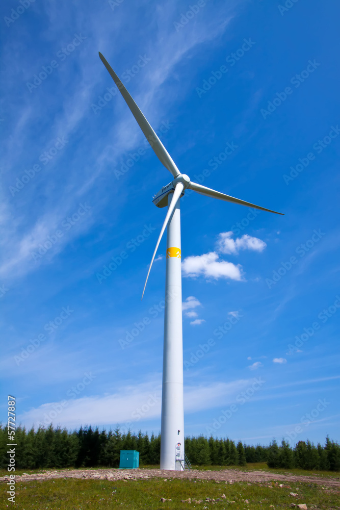 wind power generator on the grassland wind power generator on the grassland