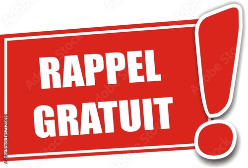 étiquette rappel gratuit