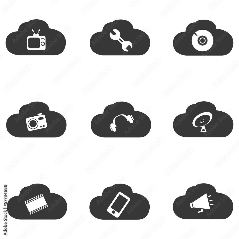 cloud computing icons