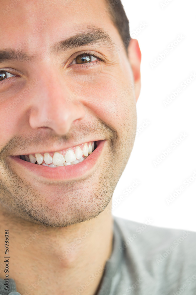 Casual smiling man looking at camera Casual smiling man looking at camera