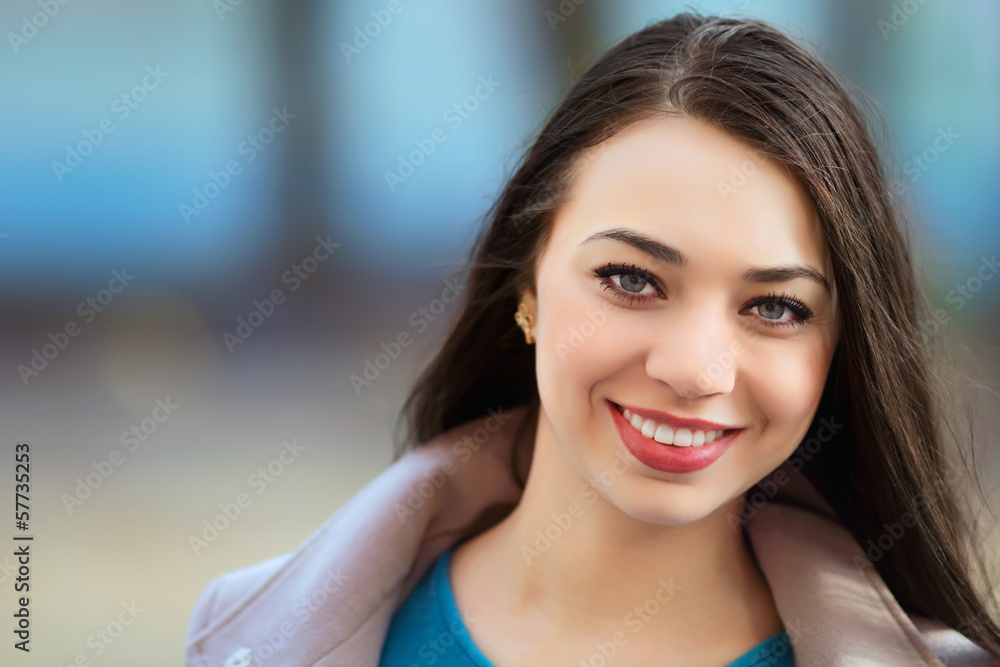 Pretty smiling brunette Pretty smiling brunette