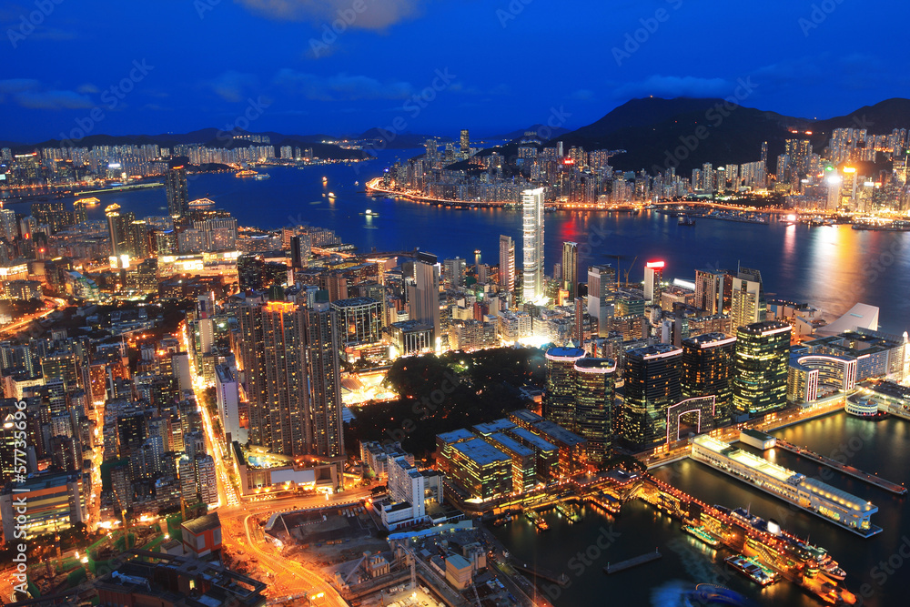 Fototapeta premium Hong Kong night view