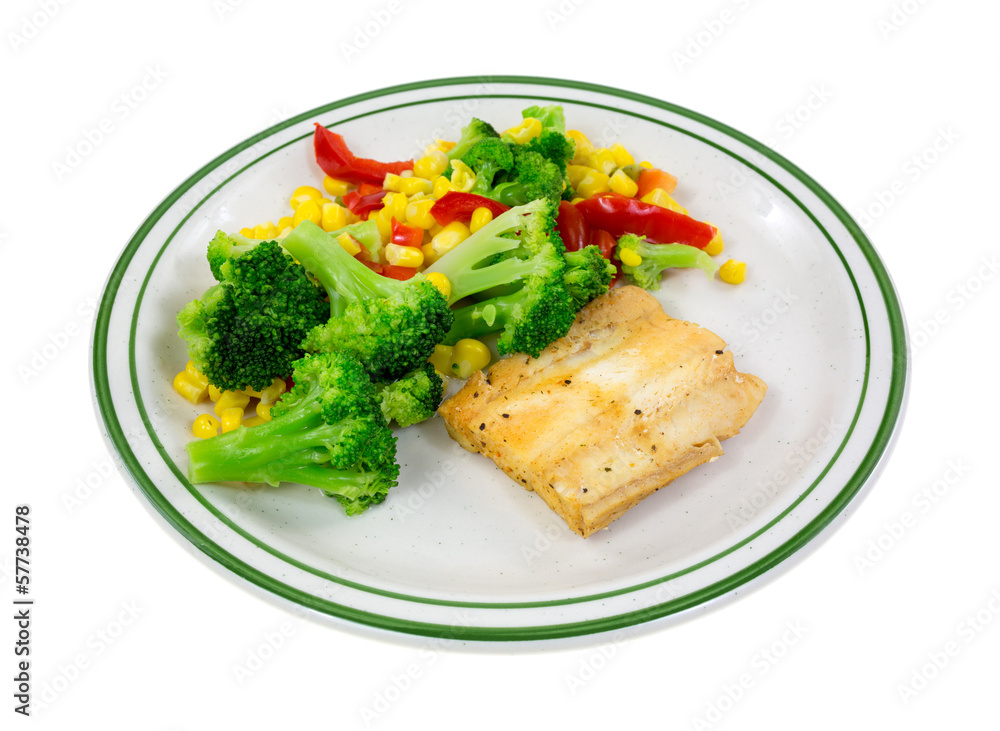 Haddock dinner with vegetables Haddock dinner with vegetables