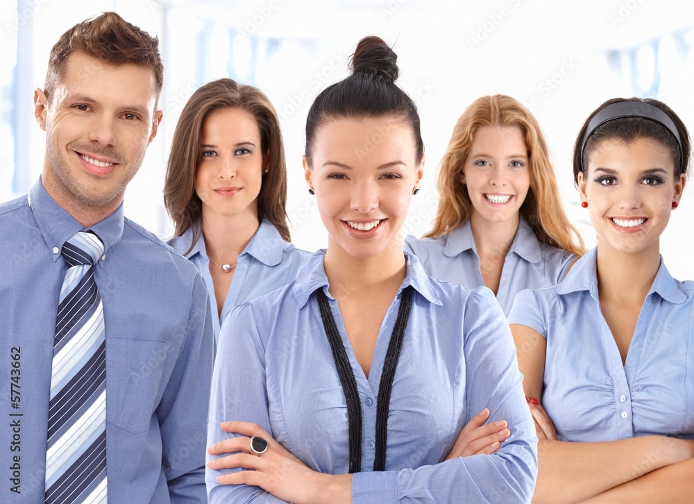 Fototapeta premium Team of happy office workers
