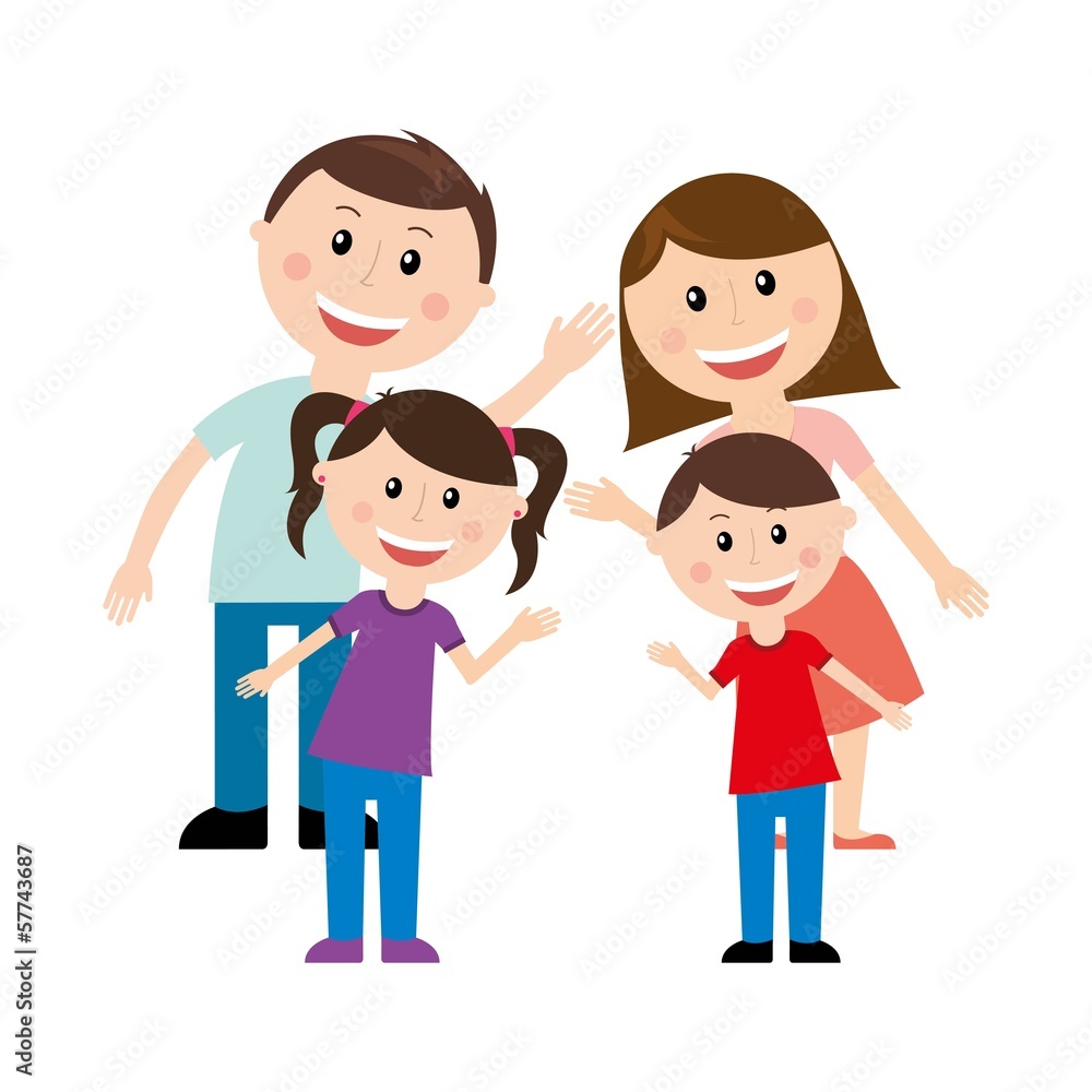 Obraz premium family design