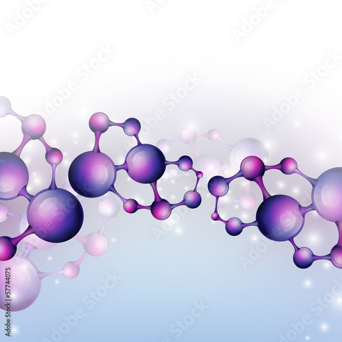 3d Molecule Background.