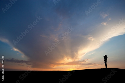 Fototapeta Naklejka Na Ścianę i Meble -  sunset photographer