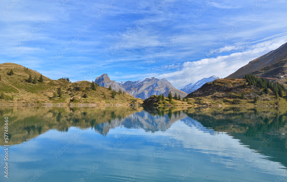 Beautiful mountain lake. Switzerland