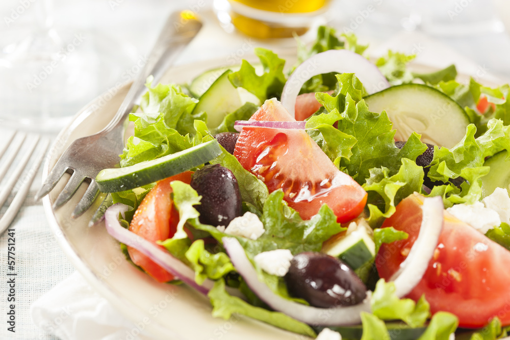 Homemade Organic Greek Salad