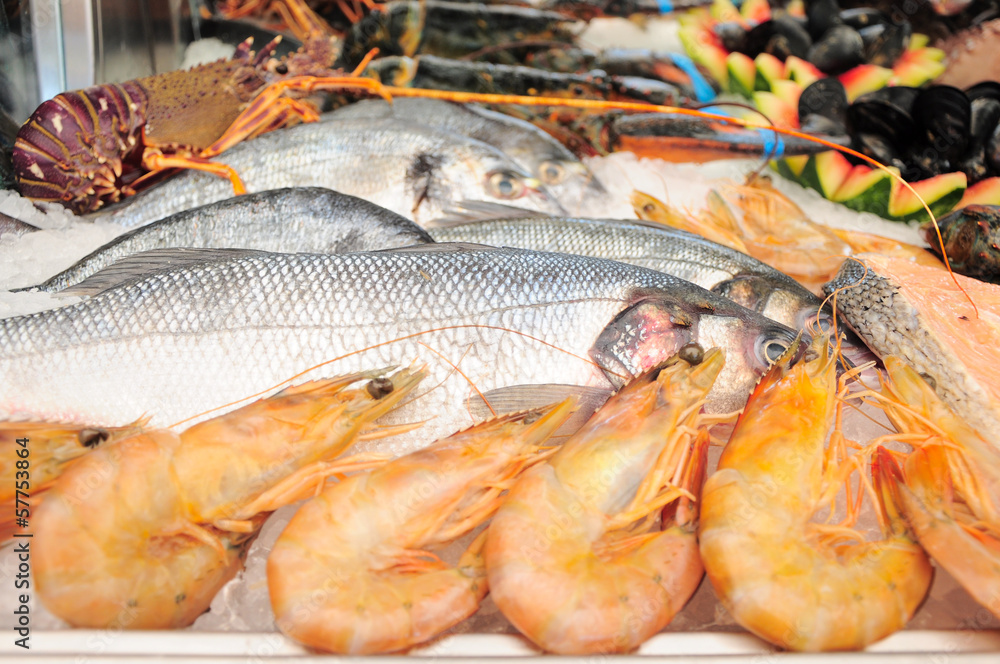 Seafood on market