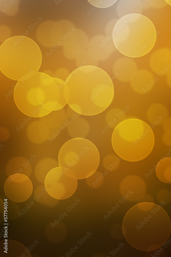 Yellow Autumn Bokeh Texture