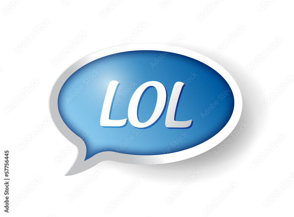 lol message bubble illustration design lol message bubble illustration design