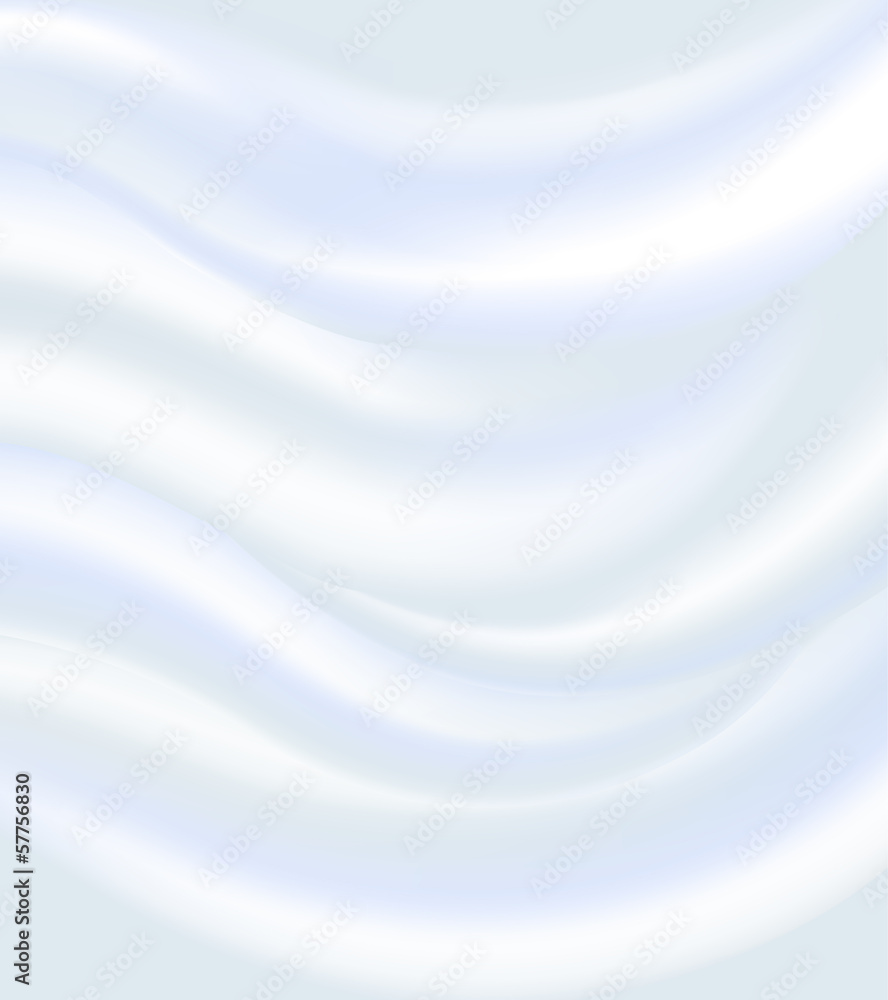 Fototapeta premium Abstract white background. Silk fabric.