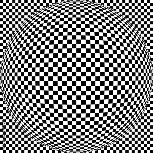 Abstract Square Background In Black And White Color