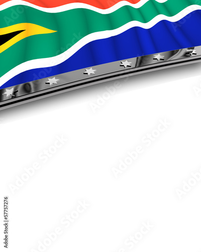 Designelement Flagge Südafrika