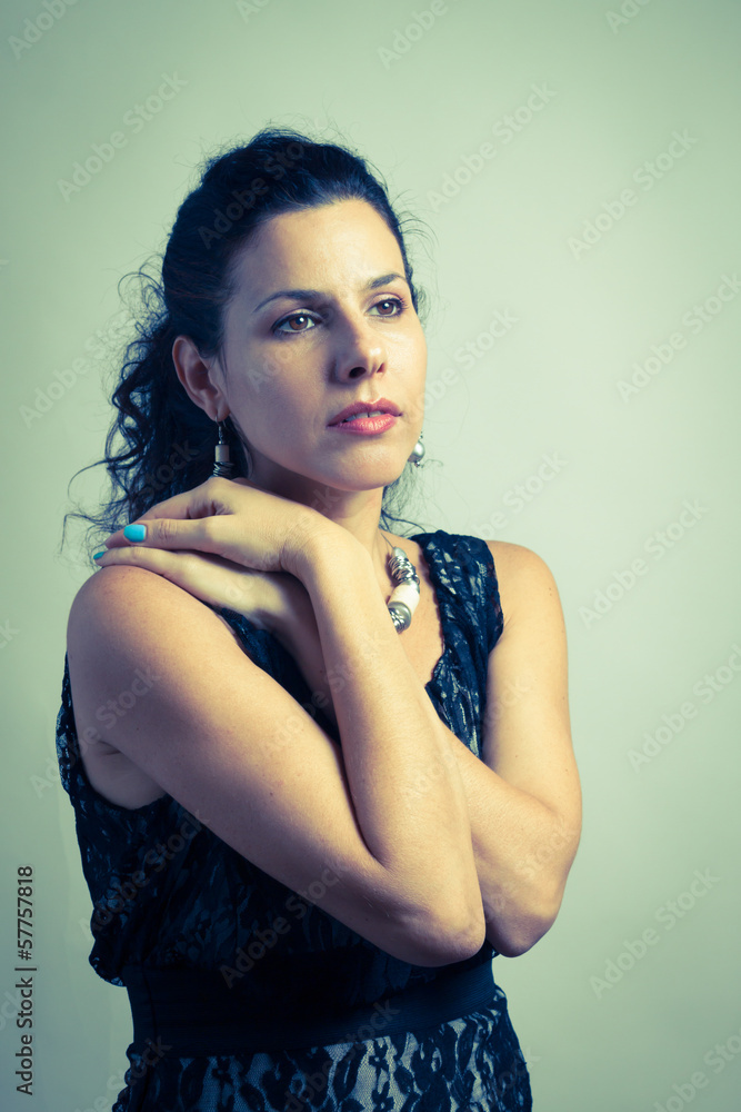 Portrait of a beautiful brunette Portrait of a beautiful brunette
