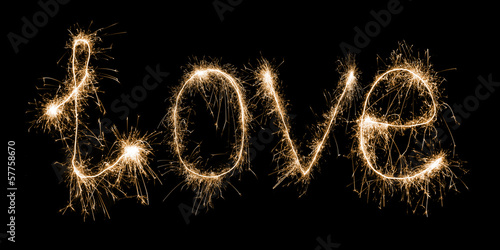 Quadro su tela love sparkler