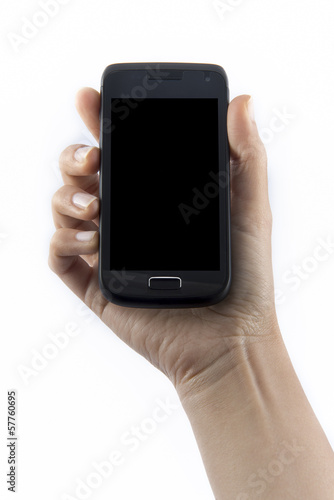 Wallpaper Mural Hand Holding Smartphone Torontodigital.ca