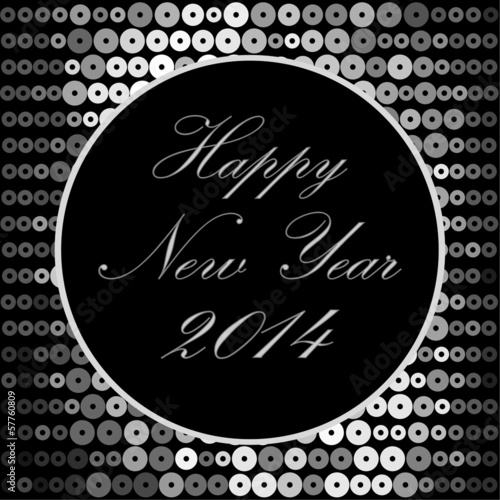 New year 2014 card invitation background, vector
