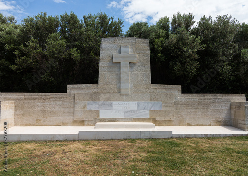 Memorial stone at Anzac Cove Gallipoli