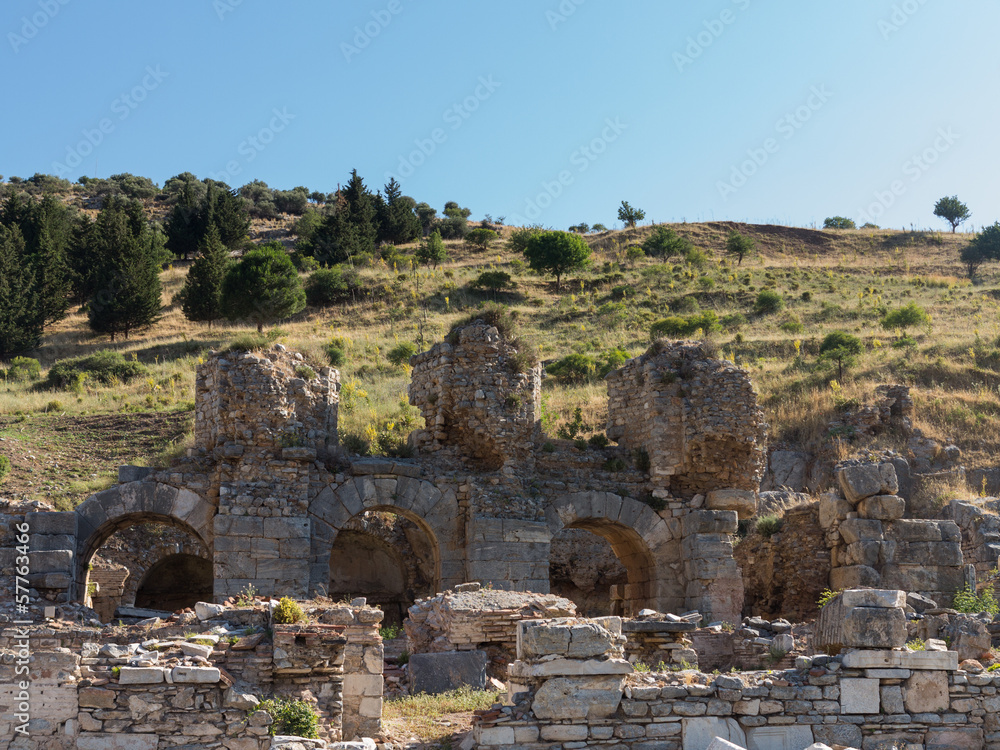 Ancient ruins of old Greek city of Ephesus