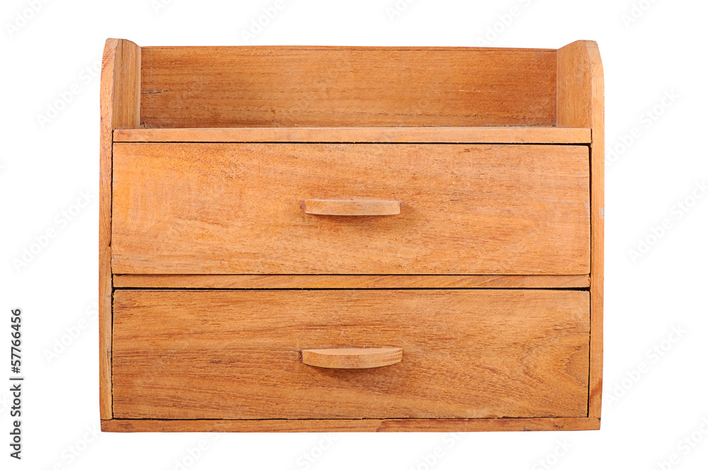 Small wooden cabinet isolated Small wooden cabinet isolated