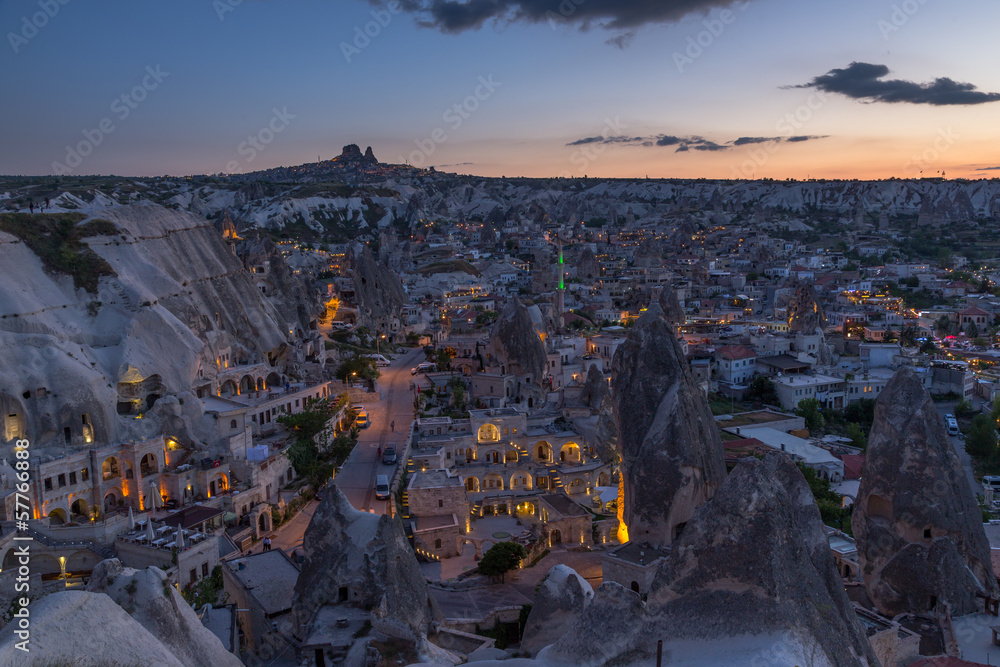 The landscape of Cappadocia , Turkey