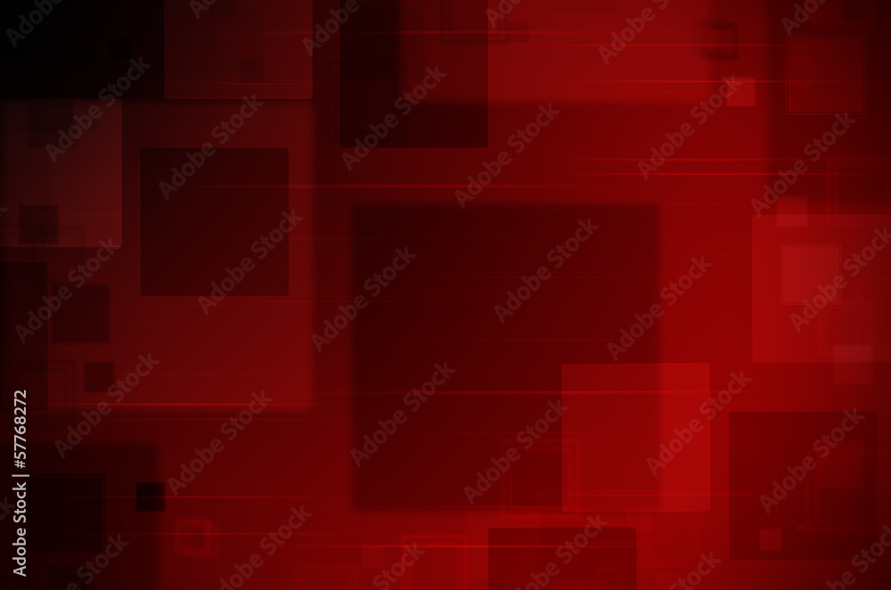 Abstract dark red tech background.