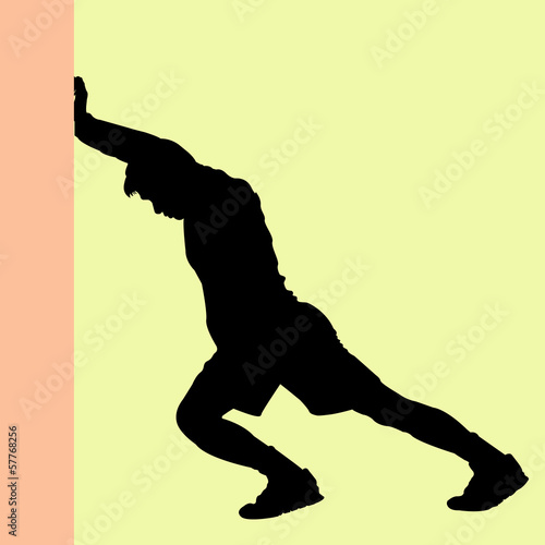 Warm Up Silhouette vector