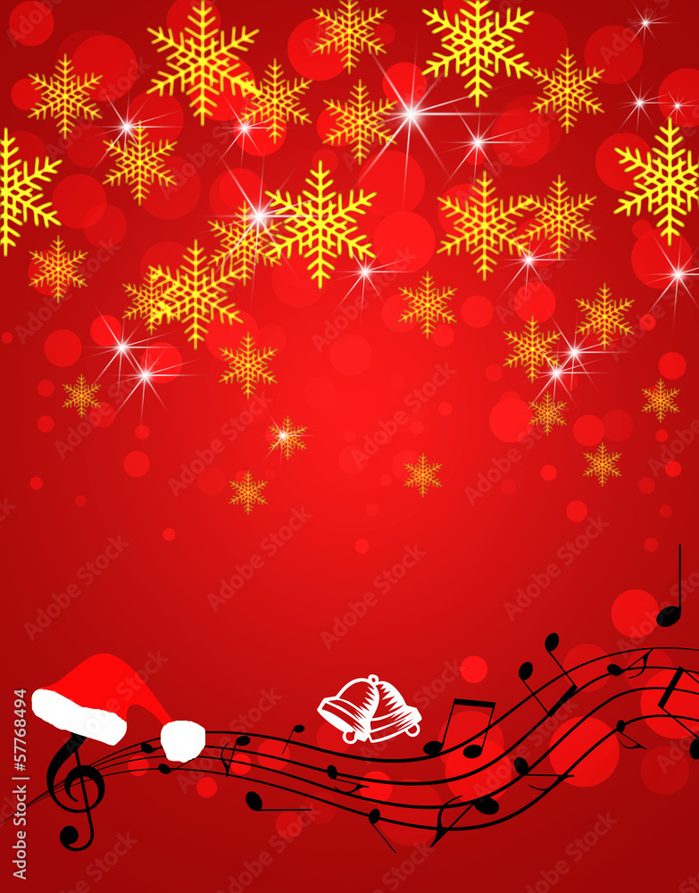 Fototapeta premium クリスマスソング