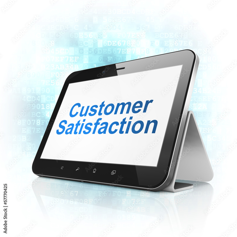 Marketing concept: Customer Satisfaction on tablet pc computer Marketing concept: Customer Satisfaction on tablet pc computer