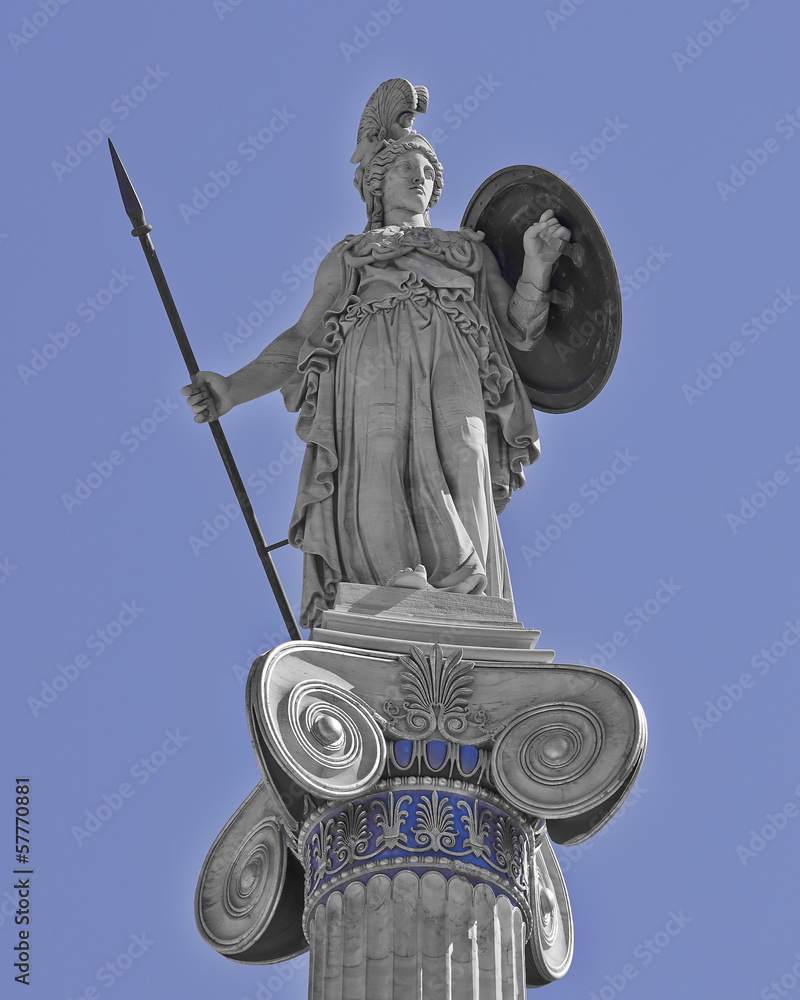 Athena the ancient Greek goddess of wisdom and science Stock Photo