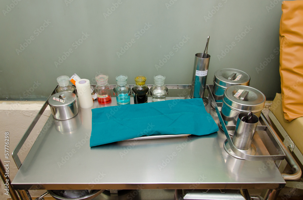 set of dressing often used supplies in a medical for cleaning wo set of dressing often used supplies in a medical for cleaning wo