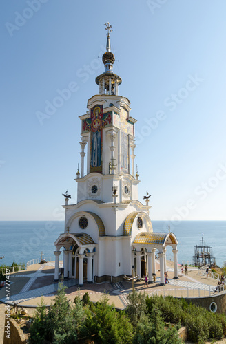 Temple-Lighthouse St. Nicholas of Myra in the village Malorechen