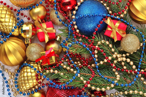 Varicolored Christmas decorations