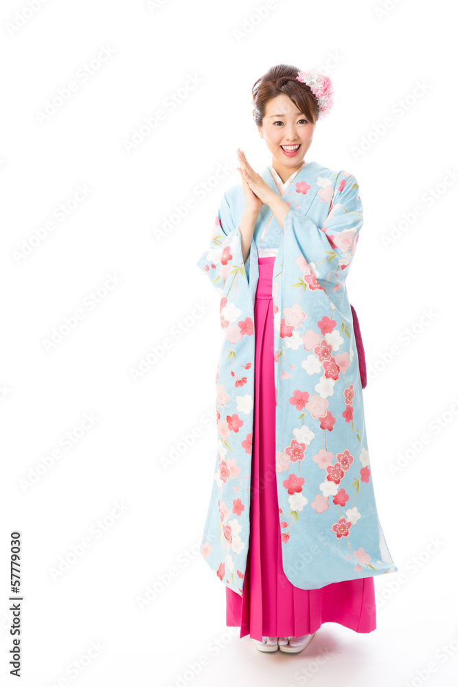 japanese traditional woman on white background japanese traditional woman on white background