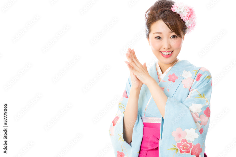 japanese traditional woman on white background japanese traditional woman on white background