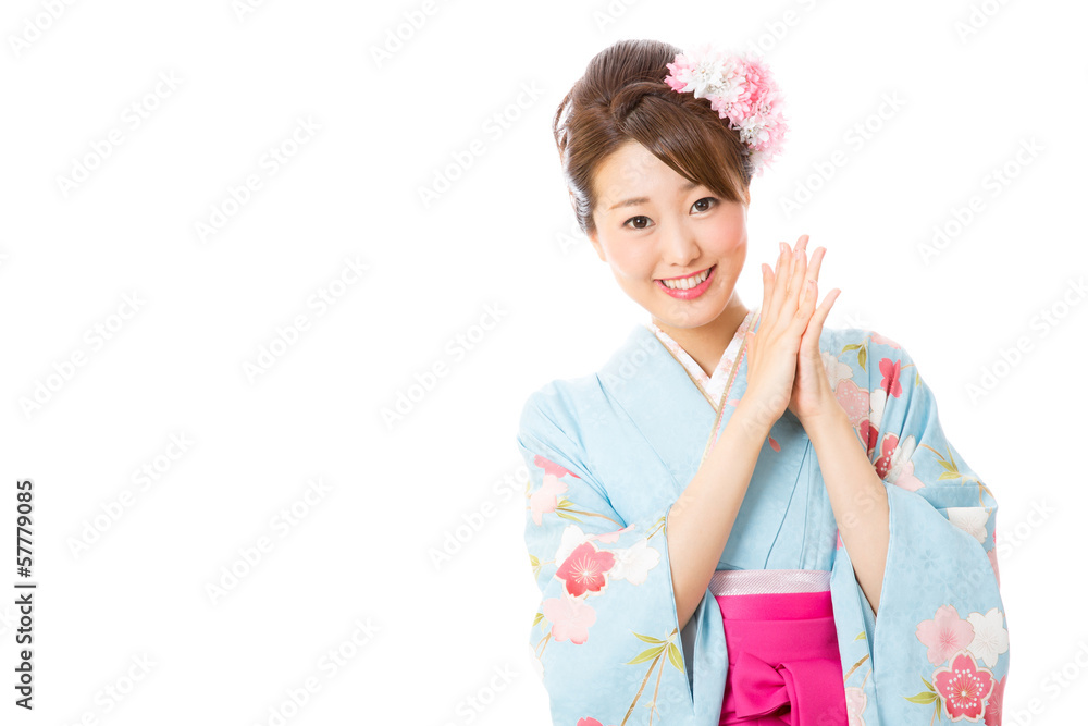 japanese traditional woman on white background japanese traditional woman on white background