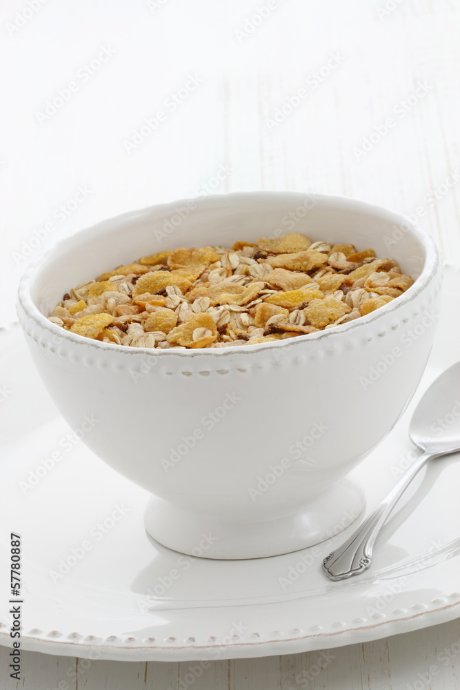 Delicious and healthy muesli cereal Delicious and healthy muesli cereal