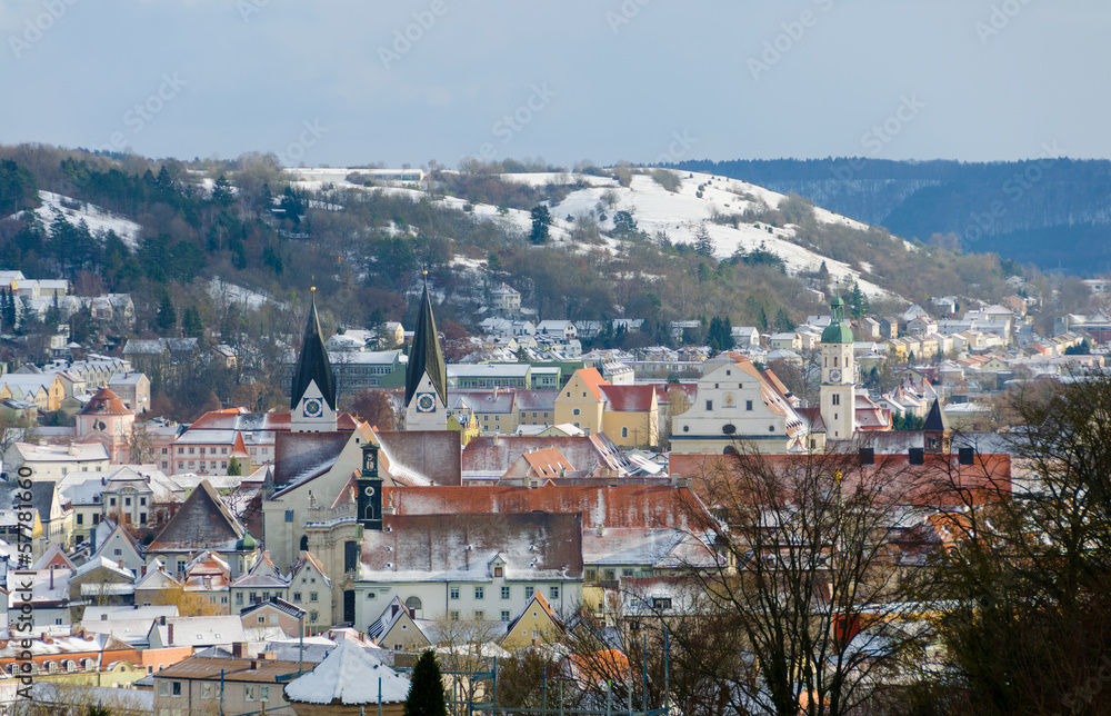 Fototapeta premium Eichtätt im Winter